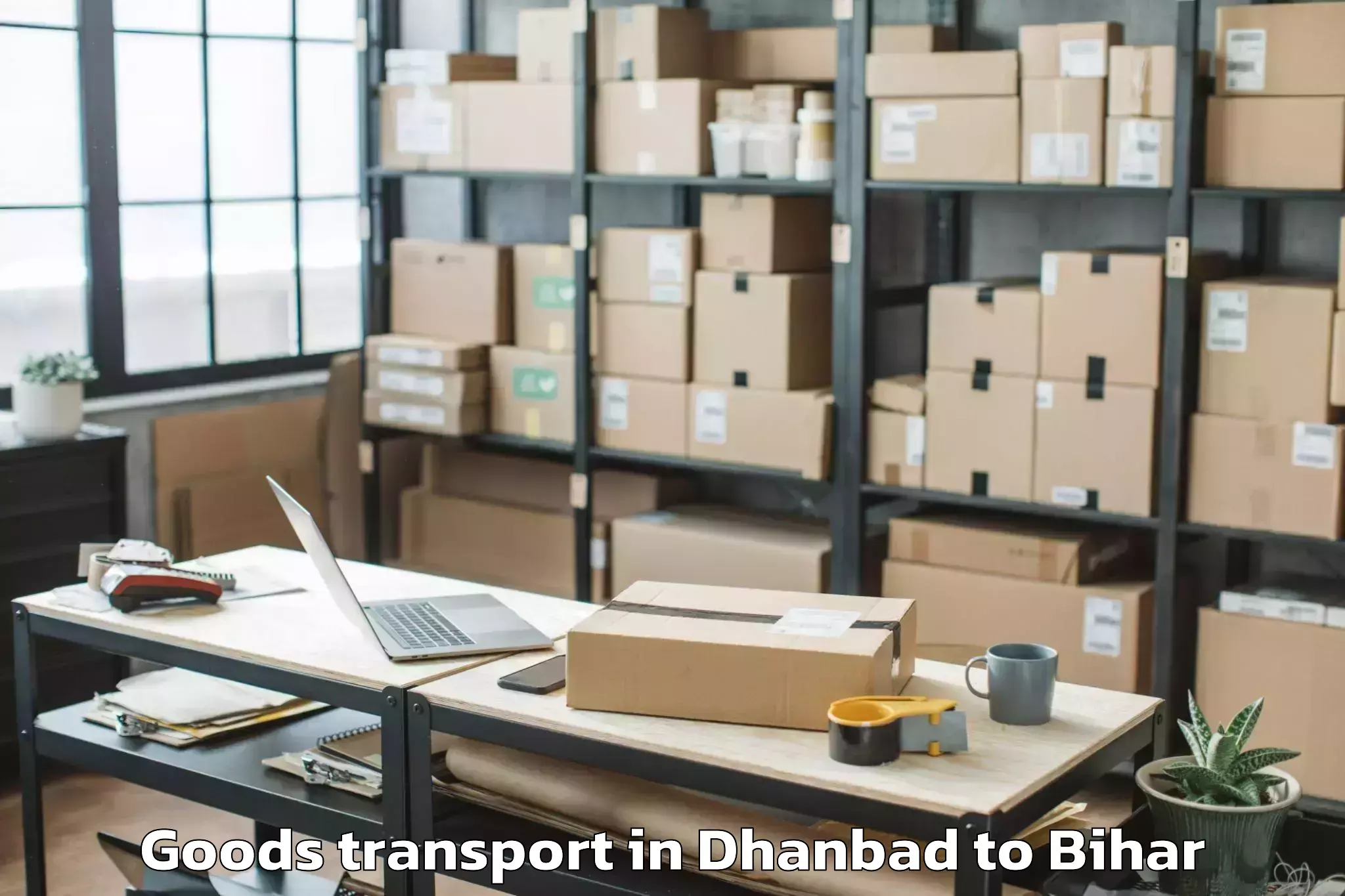 Quality Dhanbad to Valmiki Nagar Goods Transport